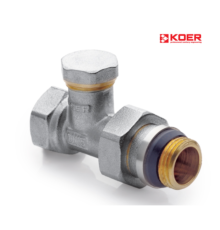 Кран радіаторний прямий KOER KR.904-Gi - 1/2*1/2 обратка (антипротечка)