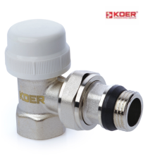 Кран термостатичний кутовий KOER KR.921-Gi - 3/4" (антипротечка)