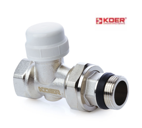 Кран термостатичний прямий KOER KR.953-Gi - 1/2" (антипротечка) Кран термостатичний прямий KOER KR.953-Gi - 1/2" (антипротечка)
