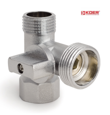 Кран трійник приладовий KOER KR.515 - 1/2*3/4*1/2"F