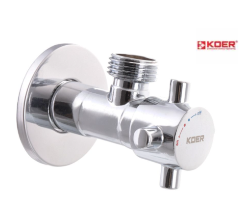 Кран приладовий кутовий KOER KR.519 - 1/2*1/2" Кран приладовий кутовий KOER KR.519 - 1/2*1/2"