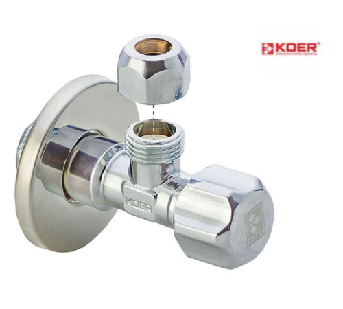 Кран приладовий кутовий KOER KR.510 - 1/2*3/8" Кран приладовий кутовий KOER KR.510 - 1/2*3/8"