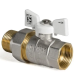 Кран з американкою прямий KOER WHITE KR.227.W-Gi - 1/2" (антипротечка)