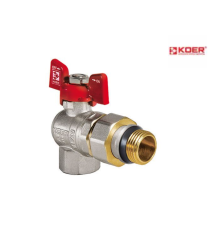 Кран з американкою кутовий KOER KR.228-Gi - 1/2" (антипротечка)