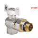 Кран з американкою кутовий KOER WHITE KR.228.W-Gi - 1/2" (антипротечка)