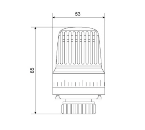 Термоголовка KOER KR.1335 - M30x1.5 Термоголовка KOER KR.1335 - M30x1.5