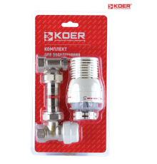 Комплект для підключення радіатора KOER KR.1320 кутовий