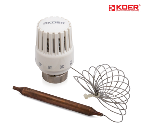 Термоголовка KOER KR.1333 - M30x1.5 с выносным датчиком Термоголовка KOER KR.1333 - M30x1.5 с выносным датчиком