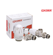 Комплект для підключення радіатора KOER SET-13 - 1/2"*1/2" ВЗ (осьовий)