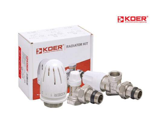 Комплект для підключення радіатора KOER SET-13 - 1/2"*1/2" ВЗ (осьовий) Комплект для підключення радіатора KOER SET-13 - 1/2"*1/2" ВЗ (осьовий)