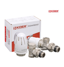 Комплект для підключення радіатора KOER SET-16 - 1/2"*3/4" ЗЗ (осьовий)