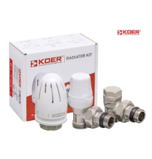 Комплект для підключення радіатора KOER SET-14 - 1/2"*3/4" ЗЗ (кутовий)