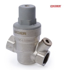 Редуктор тиску KOER KR.1253 - 1/2" (мембранний) з виходом під манометр.