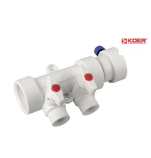 Колектор PPR KOER D40*20 на 2 виходи K0169.PRO (KP0219)