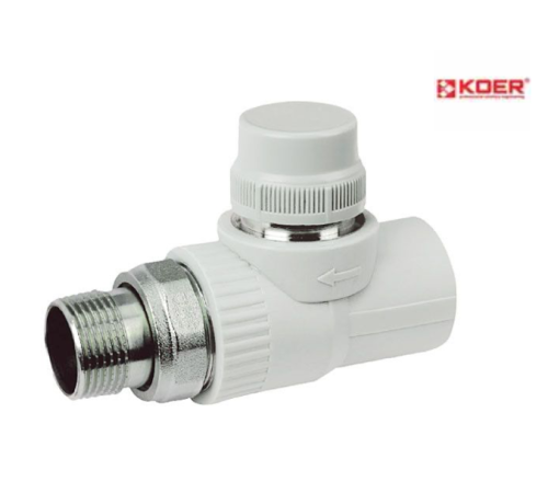 Кран PPR KOER термостатичний прямий D20*1/2 K0151.PRO (KP0192) Кран PPR KOER термостатичний прямий D20*1/2 K0151.PRO (KP0192)