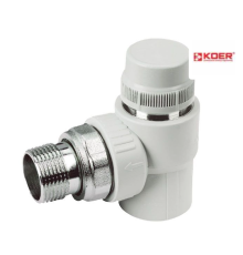Кран PPR KOER термостатичний кутовий D20*1/2 K0149.PRO (KP0189)
