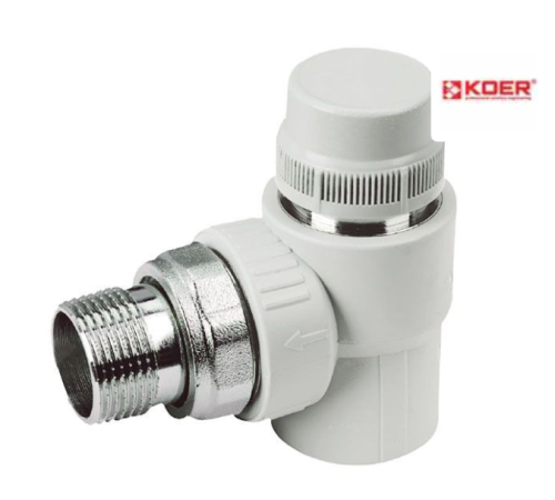 Кран PPR KOER термостатичний кутовий D20*1/2 K0149.PRO (KP0189) Кран PPR KOER термостатичний кутовий D20*1/2 K0149.PRO (KP0189)