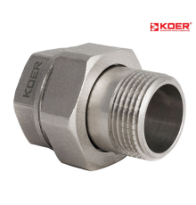 Американка KOER KR.341 пряма - 1 1/2" (нікель)