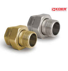 Американка KOER KR.341.WN пряма - 1" (без нікелю)