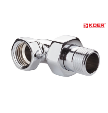 Американка KOER KR.342.CHR кутова - 1"