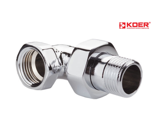 Американка KOER KR.342.CHR кутова - 3/4" Американка KOER KR.342.CHR кутова - 3/4"