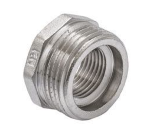 Футорка KOER KF.F1012 - 1 1/4*1" (нікель) Футорка KOER KF.F1012 - 1 1/4*1" (нікель)
