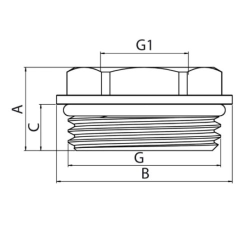 Футорка з ущільнювальним кільцем KOER KF.F0610-R - 1*1/2" (нікель) Футорка з ущільнювальним кільцем KOER KF.F0610-R - 1*1/2" (нікель)