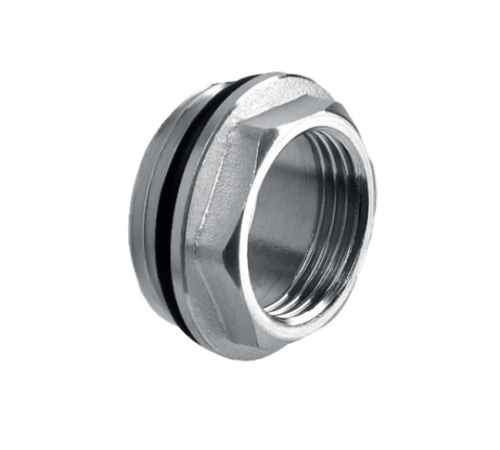 Футорка з ущільнювальним кільцем KOER KF.F0610-R - 1*1/2" (нікель) Футорка з ущільнювальним кільцем KOER KF.F0610-R - 1*1/2" (нікель)
