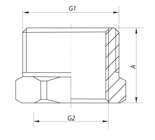 Футорка KOER KF.F1012 - 1 1/4*1" (нікель) Футорка KOER KF.F1012 - 1 1/4*1" (нікель)