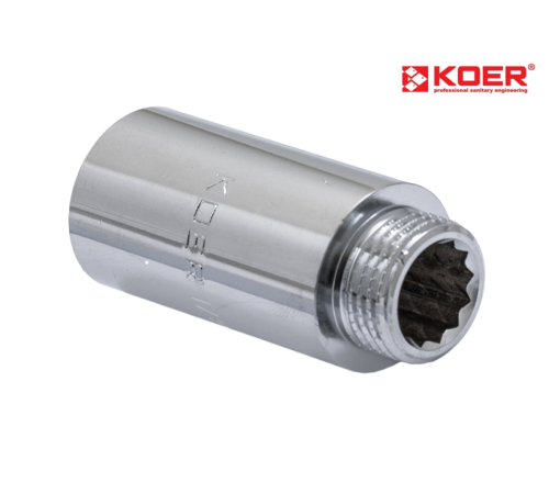 Подовжувач KOER KF.E06-01.CHR - 1/2" - 100 мм (хром) Подовжувач KOER KF.E06-01.CHR - 1/2" - 100 мм (хром)