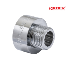 Перехідник KOER KF.A0406.CHR - 1/2*3/8" (хром)