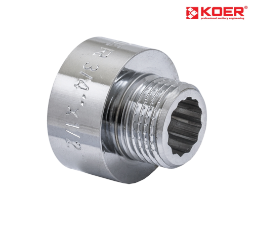 Перехідник KOER KF.A0608.CHR - 3/4*1/2" (хром) Перехідник KOER KF.A0608.CHR - 3/4*1/2" (хром)