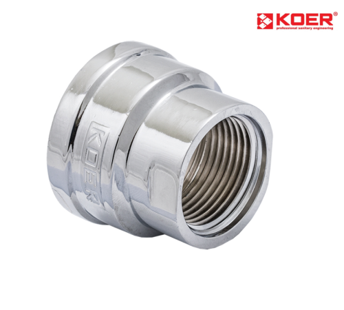 Муфта редукционная KOER KF.C0406.CHR - 1/2*3/8" (хром) Муфта редукционная KOER KF.C0406.CHR - 1/2*3/8" (хром)