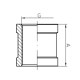 Муфта KOER KF.C06.CHR - 1/2" (хром)