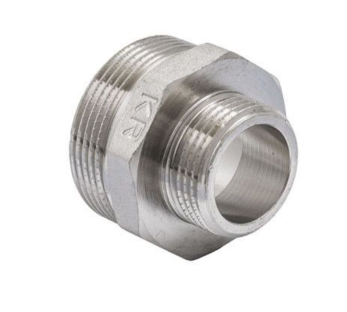 Ніпель редукційний KOER KF.N0206 - 1/2*1/4" (нікель) Ніпель редукційний KOER KF.N0206 - 1/2*1/4" (нікель)
