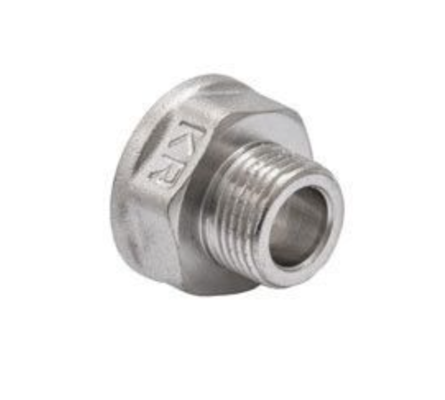 Перехідник KOER KF.A0608 - 3/4*1/2" (нікель) Перехідник KOER KF.A0608 - 3/4*1/2" (нікель)
