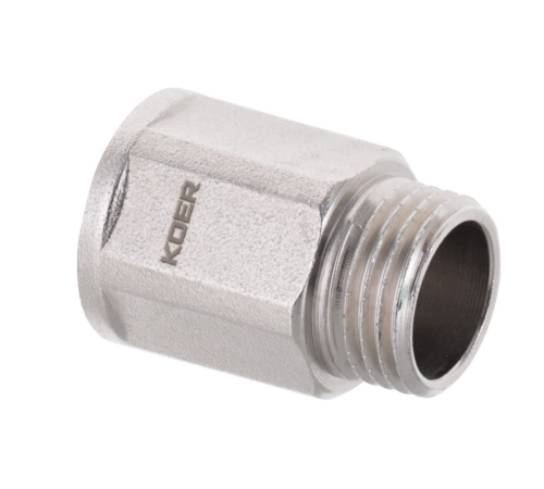 Подовжувач KOER KF.E06-30 - 1/2" - 30 мм (нікель) Подовжувач KOER KF.E06-30 - 1/2" - 30 мм (нікель)