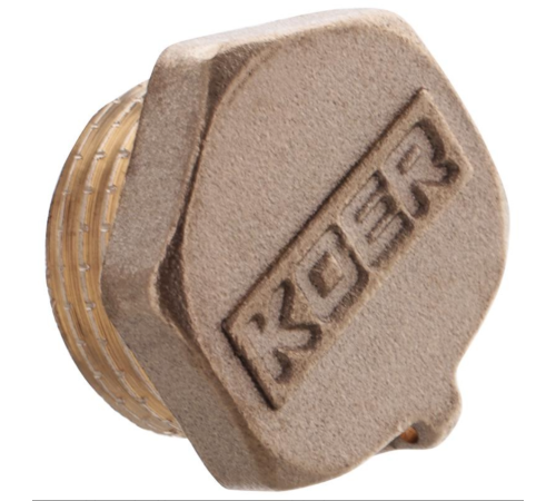 Заглушка з зовнішнім різьбленням KOER KF.P08M.WN - 3/4" Заглушка з зовнішнім різьбленням KOER KF.P08M.WN - 3/4"