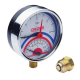 Термо-Манометр радиальный KOER KM.821R D=80 мм (0-6 bar) 1/2''