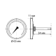 Термометр аксиальный KOER KT.671A 1/2" D63 мм 120 °C