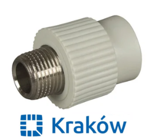 Муфта різьба зовнішня Krakow D25*1/2 Муфта різьба зовнішня Krakow D25*1/2