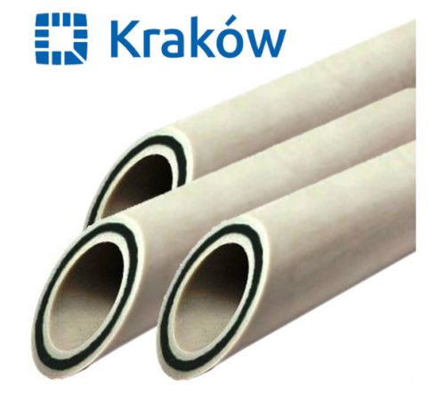 Труба PPR Krakow FIBER PN20 D25 (скловолокно) Труба PPR Krakow FIBER PN20 D25 (скловолокно)