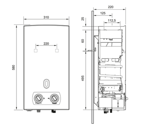 Газова колонка Bosch Therm 2000 W 10-KВ Газова колонка Bosch Therm 2000 W 10-KВ