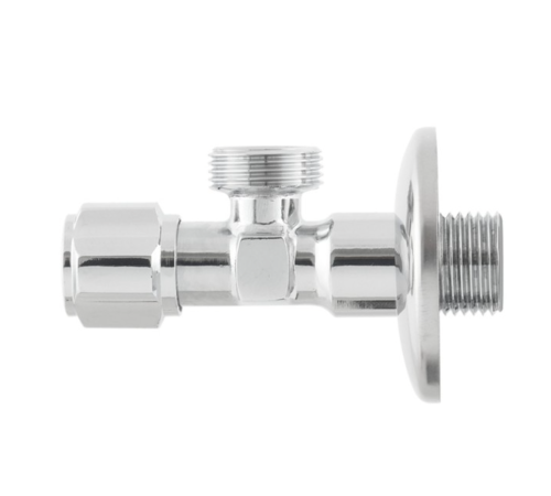Кран приладовий кутовий Raftec Silver ABS Four Ribs Handle 1/2"*3/4" VFE0102 (вентильний) Кран приладовий кутовий Raftec Silver ABS Four Ribs Handle 1/2"*3/4" VFE0102 (вентильний)