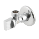Кран приладовий кутовий Raftec Relo Silver 1/2"*1/2" KH0101