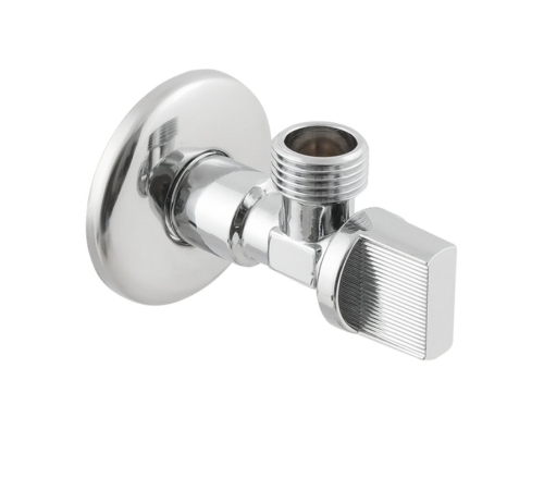 Кран приладовий кутовий Raftec Relo Silver 1/2"*1/2" KH0101