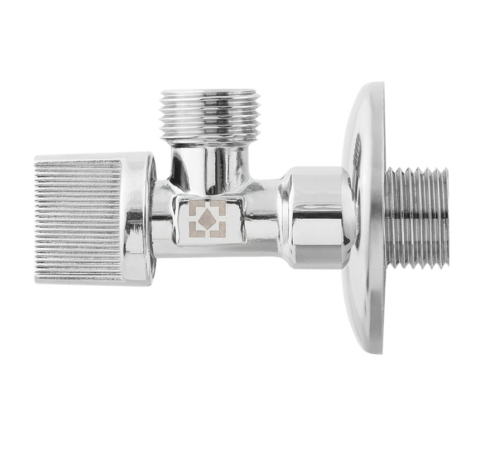 Кран приладовий кутовий Raftec Relo Silver 1/2"*1/2" KH0101