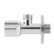 Кран приладовий кутовий Raftec Silver ABS Handle 1/2"*1/2" VMI0101 ( з керамічним запірним елементом )