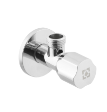 Кран приладовий кутовий Raftec Silver ABS Handle 1/2"*1/2" VMI0101 ( з керамічним запірним елементом )
