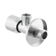 Кран приладовий кутовий Raftec Silver ABS Handle 1/2"*1/2" VMI0101 ( з керамічним запірним елементом )